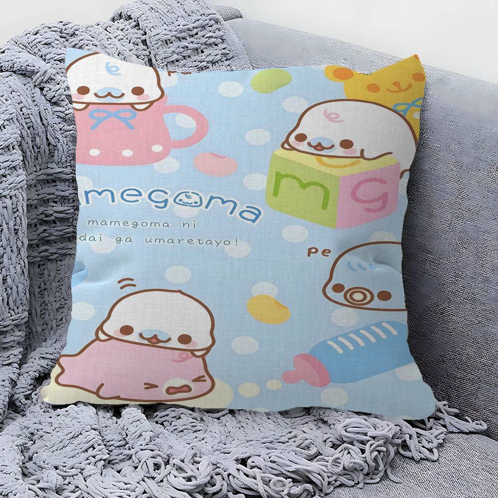 Kawaii Cartoon Mamegoma CUTE Personalized Pillow Cover Kids Bedroom Wild Party Decor Pillowcase kid Birthday shower Gift