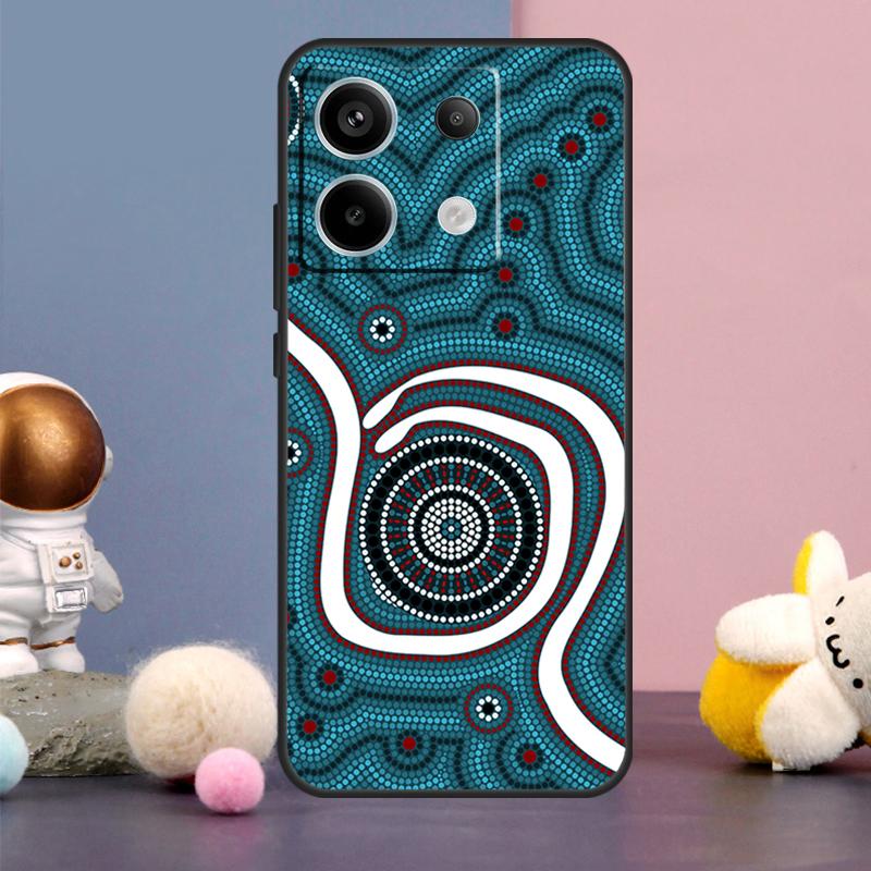 Aboriginal Art Print Case For Xiaomi Redmi Note 13 9 10 11 12 14 15 Pro Plus Redmi 15 15C 14C 10C 12C 13C Cover