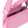 Vivienne Westwood Hazel Detachable Chain Strap Magnetic Closure Calfskin Handheld Crossbody Shoulder Bag Women handbags Pink 4201008UUL001OPINK
