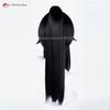 Ayano Aishi Cosplay Wig 53cm Black Ponytail Wigs For Women Costumes Anime Cosplay Wig Heat Resistant Synthetic Hair Halloween
