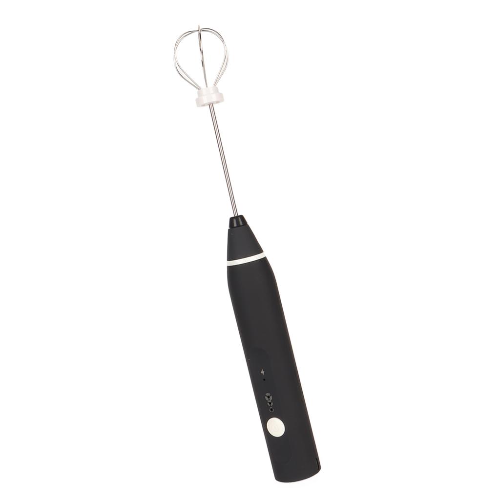 Rechargeable Milk Frother 304 Stainless Steel Handheld Foam Maker Cordless Electric Whisk Drink Mixer