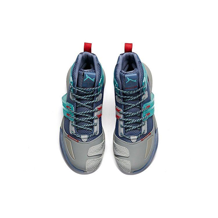 Anta Crazy 4 High top Performance Basketball Shoes Men's Blue Gray 112041605-7