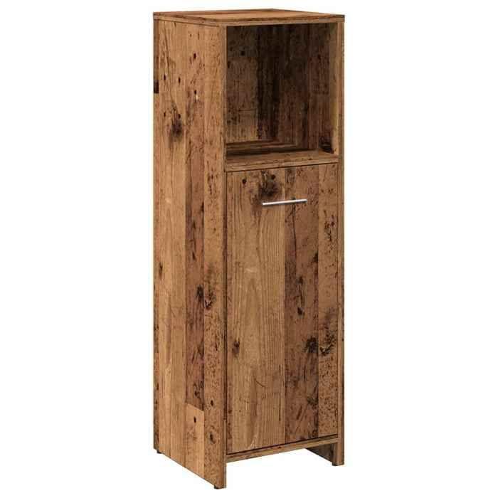 VidaXL Bathroom Cabinet Old Wood 30x30x95 Cm Engineered Wood, Bathroom Storage Cabinet, Cabinet of 856033