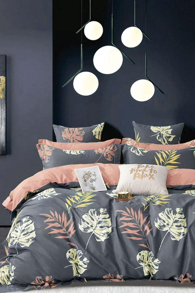 

Комплект пододеяльников с простынями, двустворчатый, серый