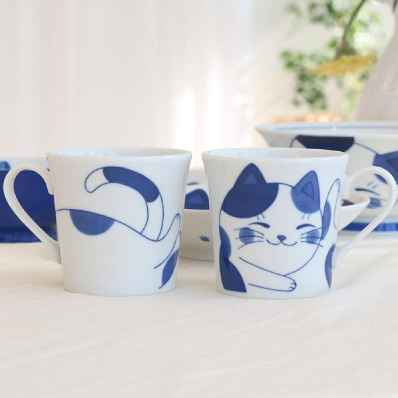 Cobalt Blue Cat Mug 1p 300ml