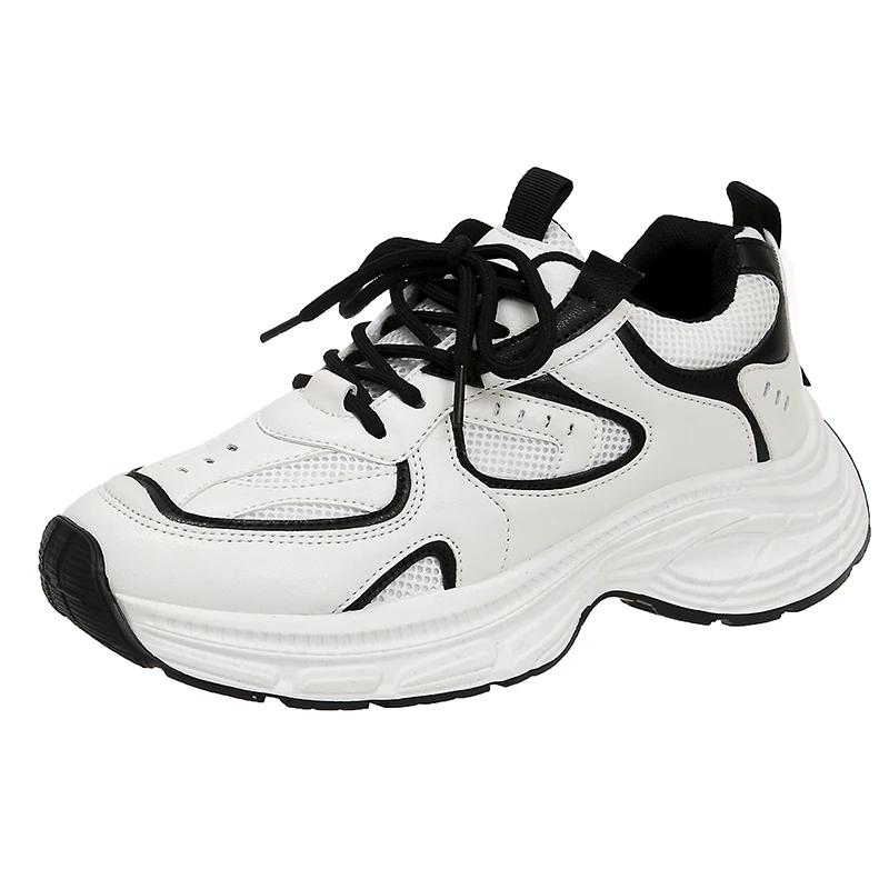 

Модная женская спортивная обувь 2025 Весна Женские кроссовки на платформе Теннисные Женские Повседневные Кроссовки Толстая подошва Кроссовки Модные кроссовки Женские Роскошные 36