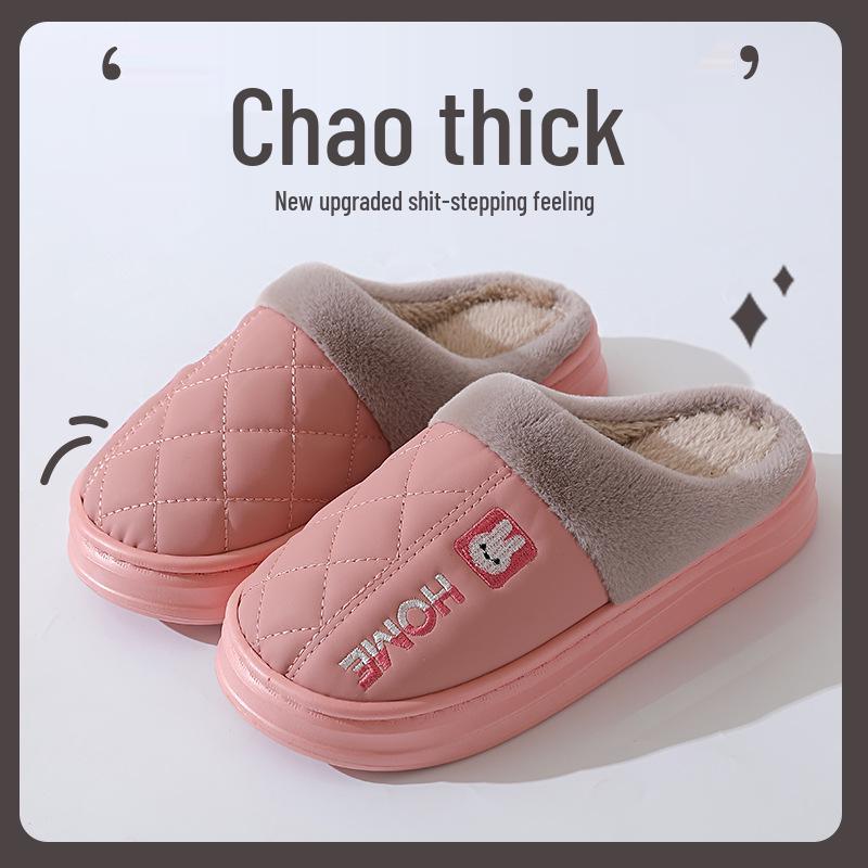 2025 Winter Wasserdichte Baumwollpantoffeln: Dicke Sohle, Rutschfest, Fersenbedeckend, Indoor- & Outdoor-Schuhe für Damen & Herren