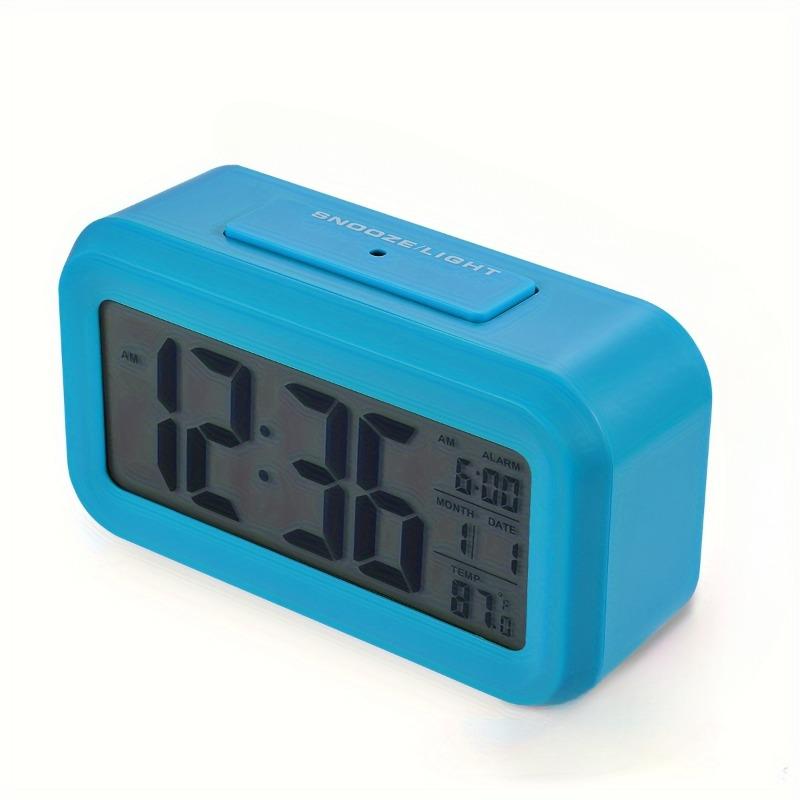 Relógio Despertador Digital Inteligente com Display de Temperatura e Função de Sono para Uso Doméstico Despertador Digital LED.