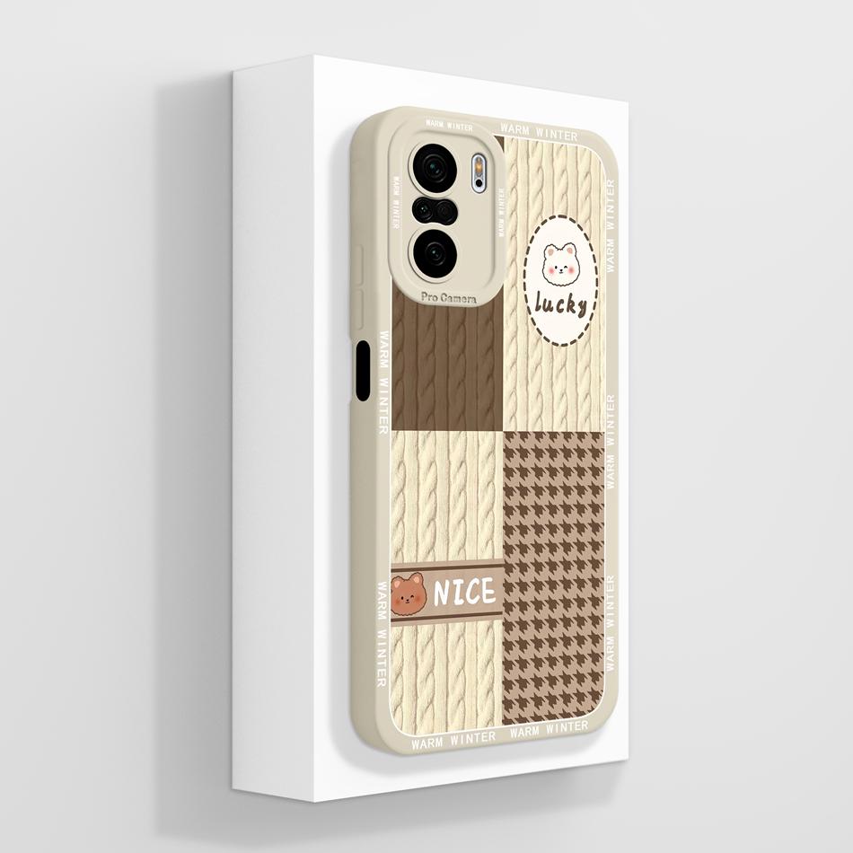 For Poco F3 GT Case Cute Panda Soft Liquid Silicone Camera Protection Shockproof Phone Cover For Poco F 3 PocoF3 Back Covers