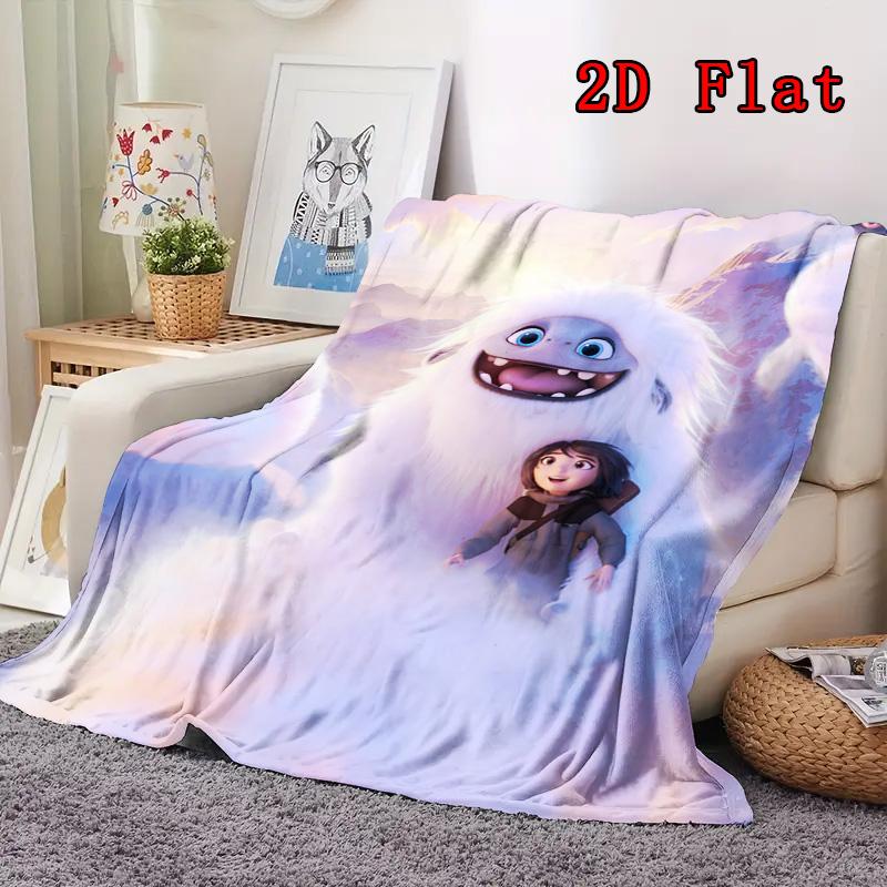 Abominable and the Invisible City 2D Flat Pattern Flannel Blanket High quality All Seasons Warmth and Comfort Perfect for Christmas Gifts.NMT0928408