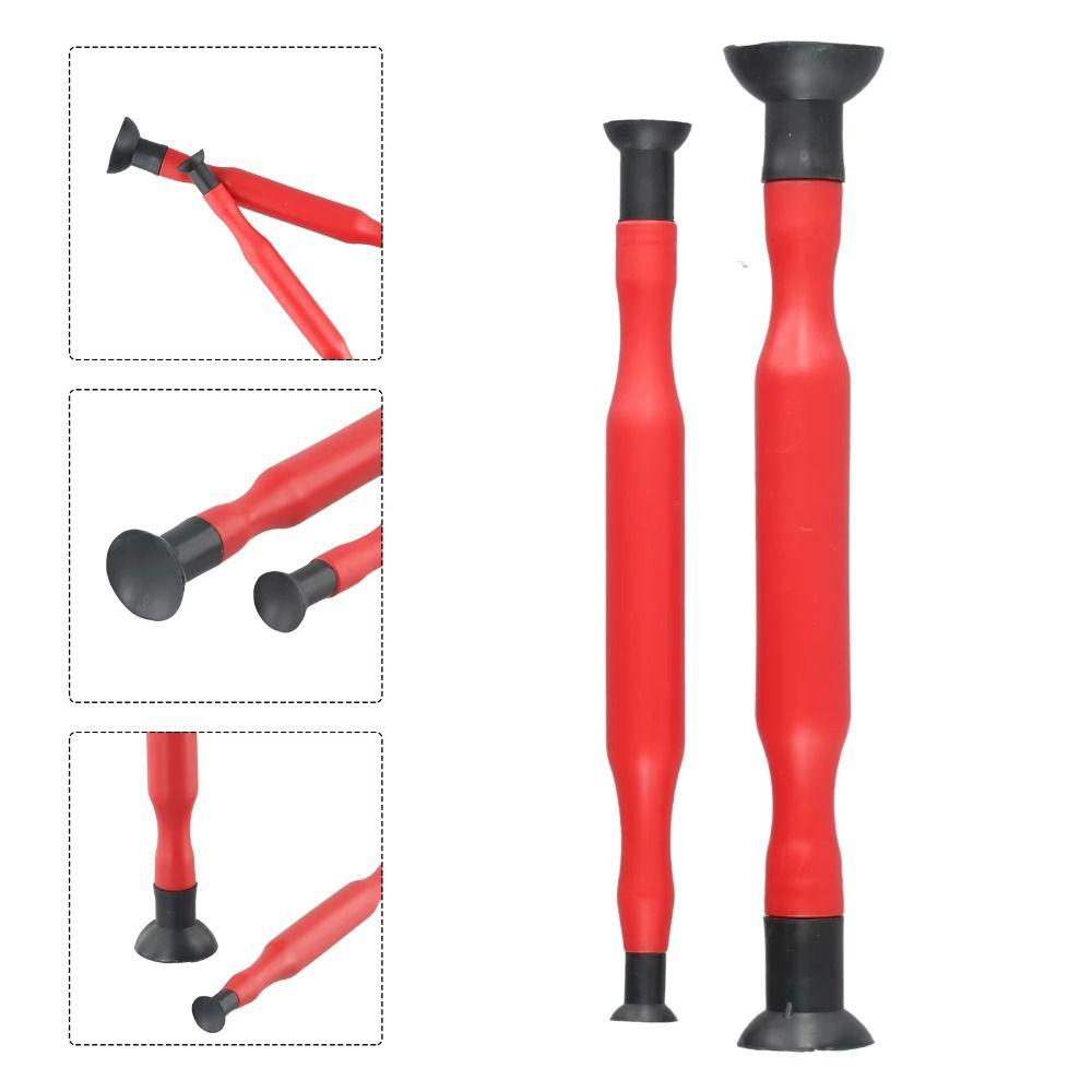 2pcs Rubber Material Grinding Sticks With Suction Cups Engine Valves Tool  Small Vehicles