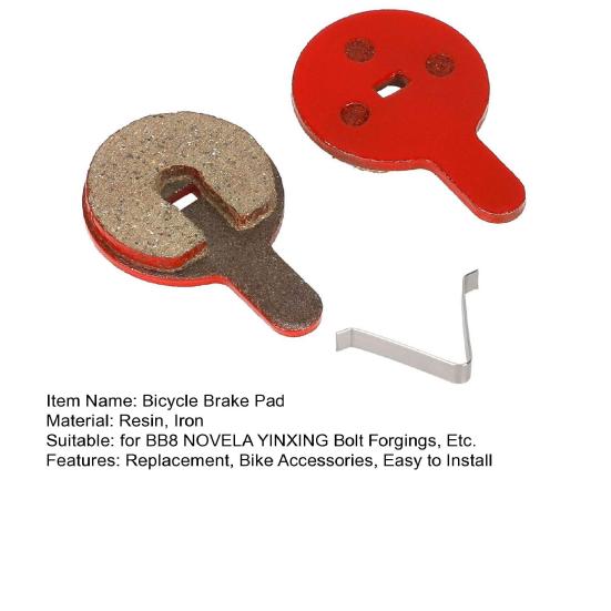 2 stk Sykkelbremseklosser Universelle MTB Landevei Fjell Sykling Sykkel Skivebremseklosser Elektrisk Sparkesykkel Erstatningstilbehør