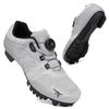 MORYTRADE MTB-Schuhe mit Bindungen, Atmungsaktive Radschuhe, Größe 27,0 cm, Hellgrau