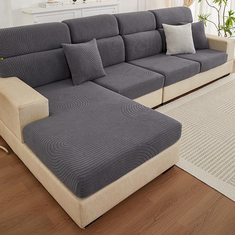 Matcha Green Sofa Cover High Elasticity All Wrapped Cover Lazy Sofa Cushion Four Seasons Universal Dust Cover Cloth