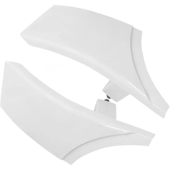 Pair White Front Left Right Side Bumper Filler Trim Panels Plastic Compatible for Toyota FJ Cruiser 2007-2014 5 2513-35100 52512-35100