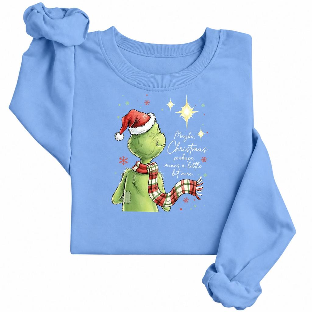 Women's Casual Long Sleeve Printed Crewneck Sweatshirt Pullover Top for Fall and Winter