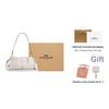 Coach Faye 26 Logo Drawstring Magnetic Closure Leather Cloud Bag Women Handbags Chalk-White CV529-IMCHK