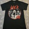 Slayer Live Undead kapela rockové tričko s krátkým rukávem klasická černá barva KV36853 Unisex Tričko