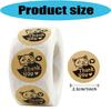 2.5cm Round Thank You Sticker 500Pcs Per Roll Adhesive Paper Labels For Holiday Greeting Card and Event Gift Packaging