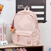 Schoolbag New Japanese Simple Backpack Female Student Large Capacity School Bag High School Junior High School Student School Bag Cute Fashion 