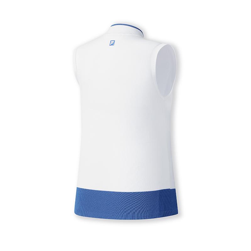 Fila Golf Series Fashion Casual Sports Versatile Comfortable Sleeveless Slim Knit Top Women Tops Jade-White A11W535406FWT