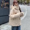Autumn and Winter Down Cotton Jacket Korean Version Loose Hooded Short Cotton Jacket Fashion Women's Casual Warm Cotton Jacket