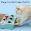 Interaktives Katzenspielzeug Wellpappe Kratzbrett Whack-a-Mole Katzenerweiterungsspielzeug für Wohnungskatzen Unterhaltung