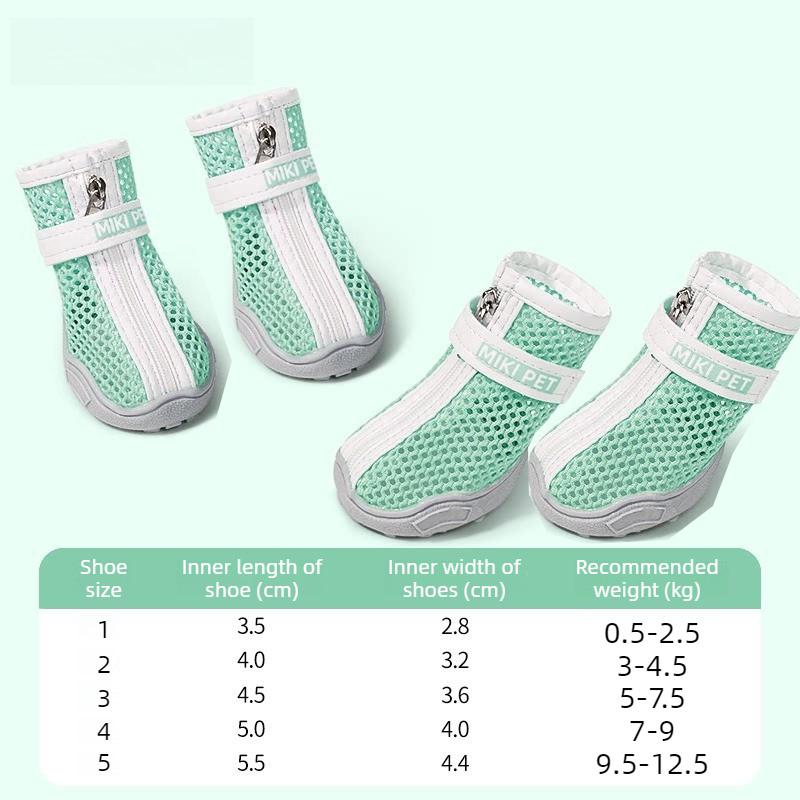 

Breathable Dog Shoes Summer Pet Dog Shoes Tennies Sneakers Puppy Dogs Shoe Accessories Rubber Boots Clothes Product Supplies Size 1