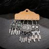 Bohemian Ethnic Retro Earring Set: 3-Piece Hanfu & Nepal Style for Women