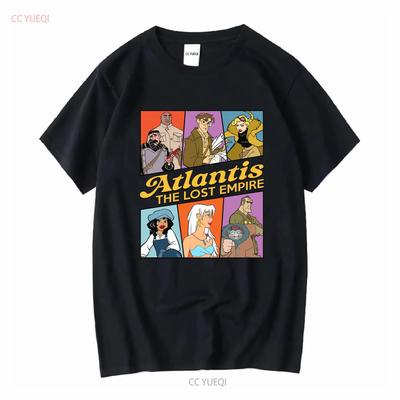 Atlantis The Lost Empire Characters T Shirt Kida Nedakh Milo Thatch Helga Sincl Vintage Washed Slightly Soft Casual Versatile