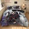 Grandmaster Demonic Cultivation Pattern Bedding Quilt Set Quilt Cover Pillowcase Home Birthday Gift(1 * Duvet Cover + 2 * Pillowcase, Without Core)