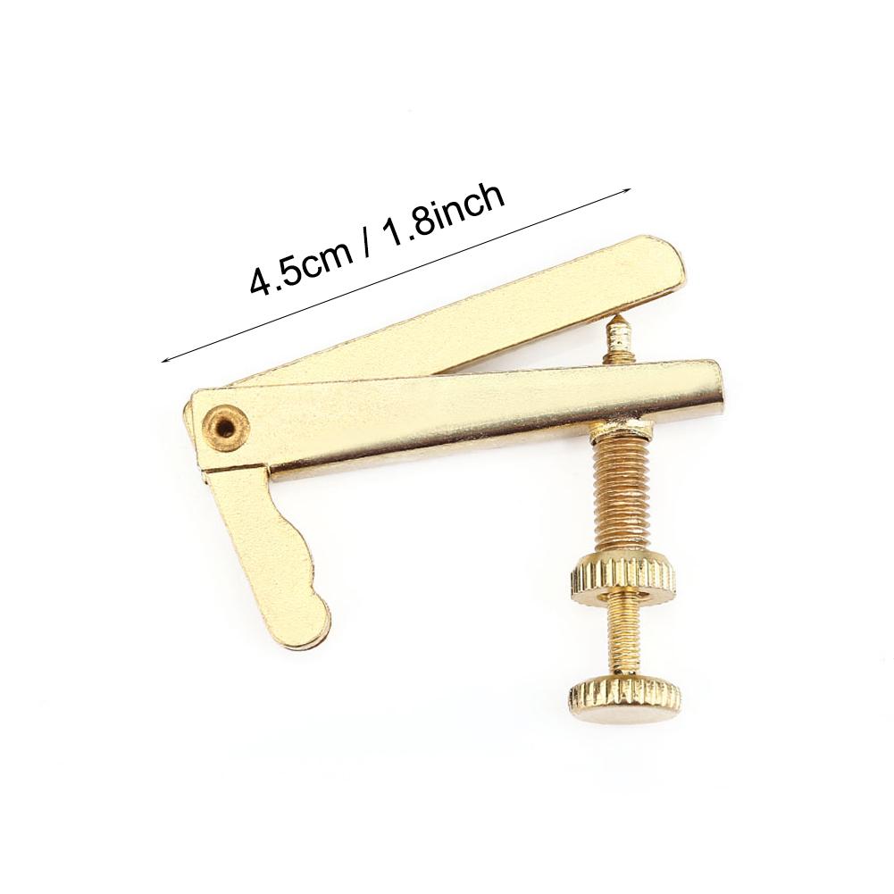 4Pcs Durable Metal Fine Tuners String Adjusters Replacement Parts for 3 4 4 4 Cello(Gold)