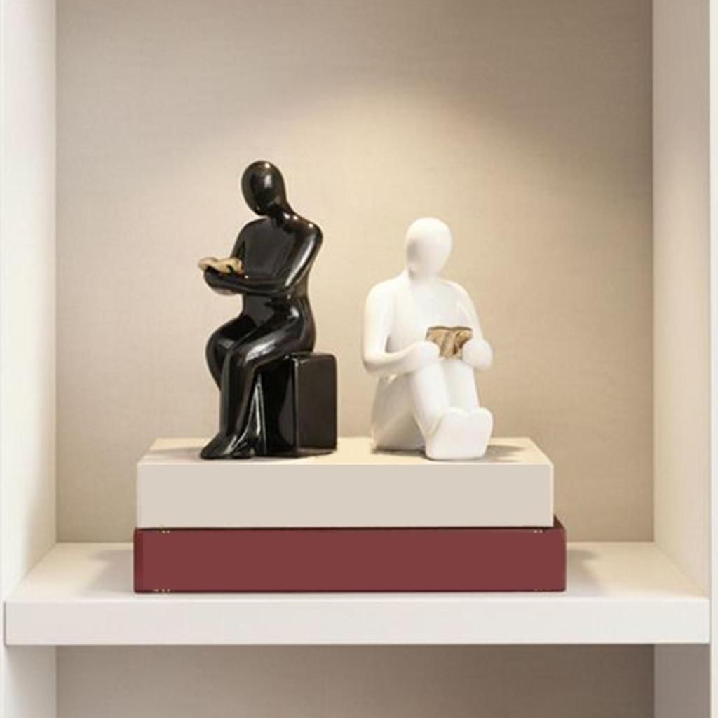 Book Holder for Shelf Compact Adjustable Tilt Angle Organization Decorative Modern Bookends for Family Friends Living Room Home