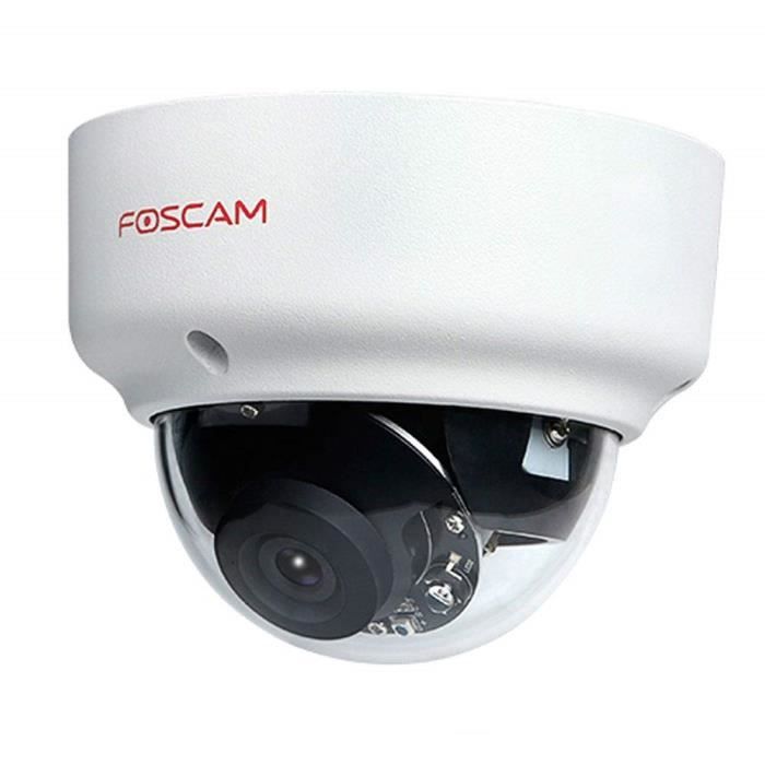 Foscam D2EP Caméra IP Full HD Full HD 2MP PoE P2P WDR 2.0 avec Vision Nocturne Infrarouge jusqu'à 20 m 3001