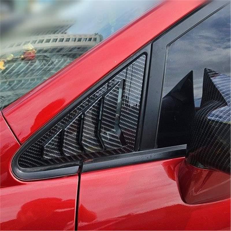 Nissan Tiida 05-10 Front Triangle Window Louvers - Mustang Style Exterior Modification