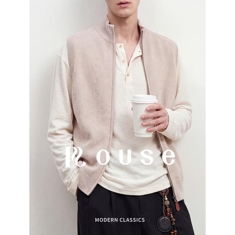 Lords Men's Thickened High-Neck Wool Cardigan