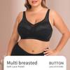 Sexy European and American Lace Large Size Bra Without Steel Ring for Women E Cup Bra