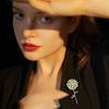 Trendige Edelstahl-Pusteblumen-Broschen für Damen Pflanzen-Anstecker Lässige Party-Accessoires Luxusgeschenke Freunde