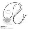 2025 Winter Fashion 18K Gold Stainless Steel Geometric Stackable Sweater Chain with Colorfast Black Rope for Women