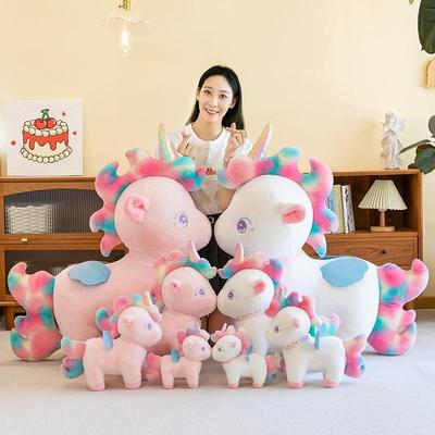 Rainbow Unicorn Plush Toy Pillow - Comfort Gift for Kids