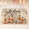 Halloween Pumpkin Doormat Outdoor Entry Door Kitchen Entryway Floor Mat Halloween Decorative Fall Decor