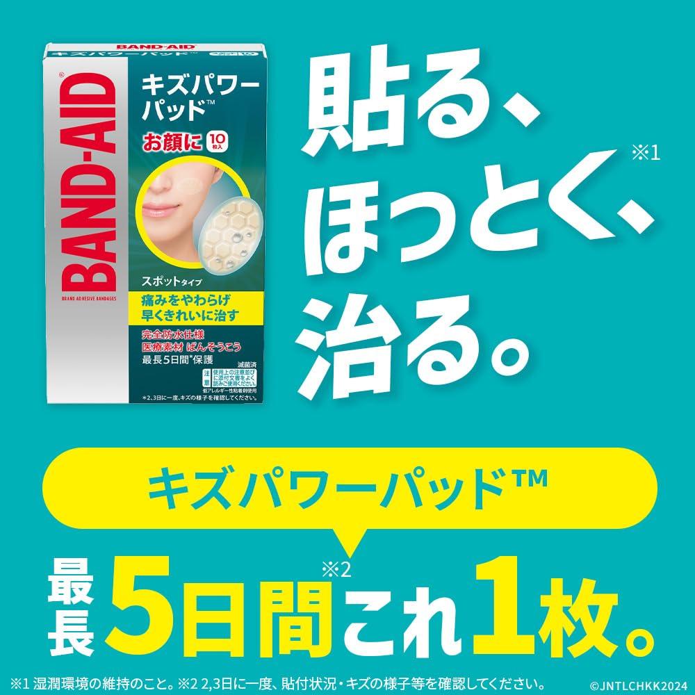 BAND-AID Hydrocolloid Spot Bandages 10 Sheets Packs + Original Memo Pad, Waterproof