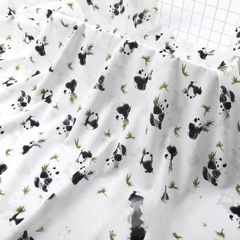 Wide 143cm Summer Cotton Fabric for DIY Sewing Children's Pajamas Clothes Cheongsam Super Soft Floral Cartoon Fabric