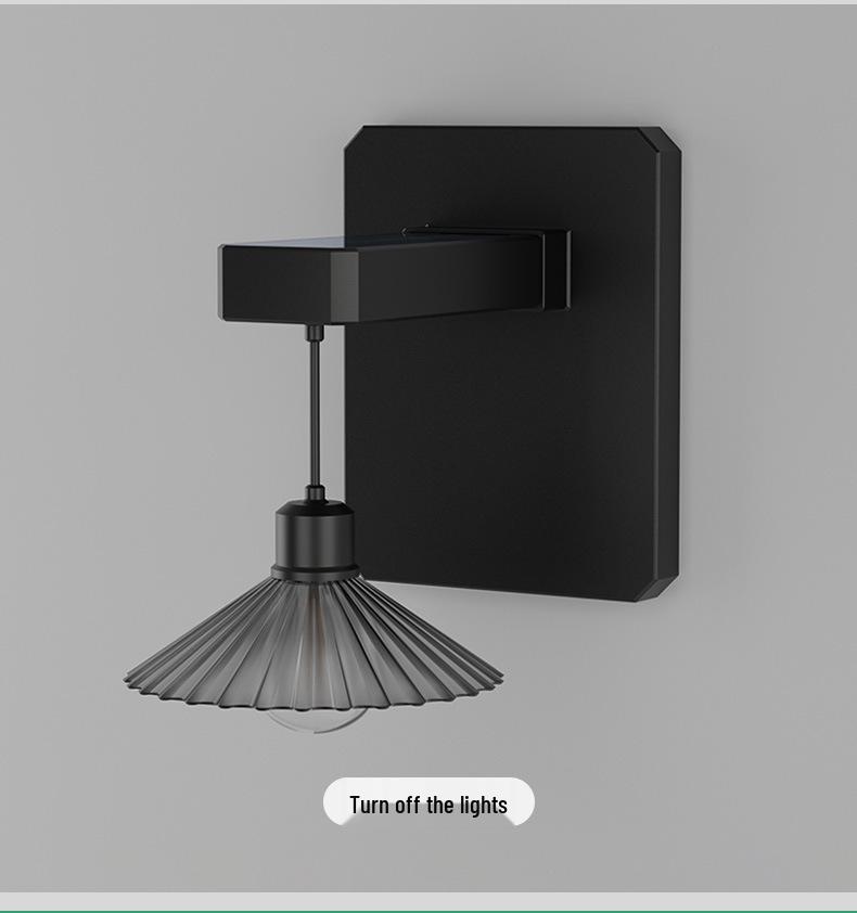 Waterproof Outdoor Solar COB Wall Light for Courtyard and Lawn