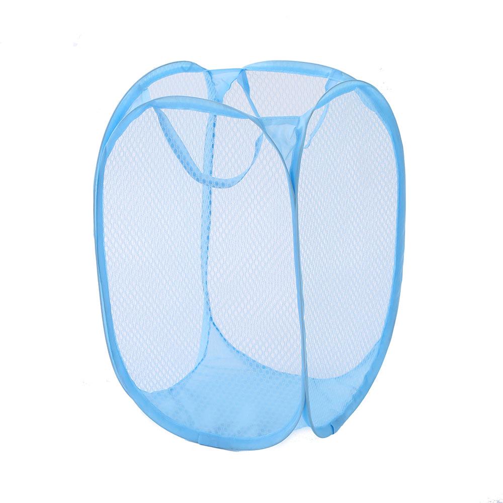 Atmungsaktiver Faltbarer Stoff-Wäschekorb mit Griffen - Netz-Aufbewahrungsbehälter