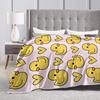 Yellow Duck Super Soft Blanket  Kids Adult Plush Throw Blanket Fluffy Couch Bed Flannel Bedspread Sofa Bed Cover