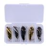 5Pcs Metal VIB 5.5cm/11g Freshwater Lure Sea Bass Croaker Lure Full Swimming Hard Baits Fishing Lures Fake Bait