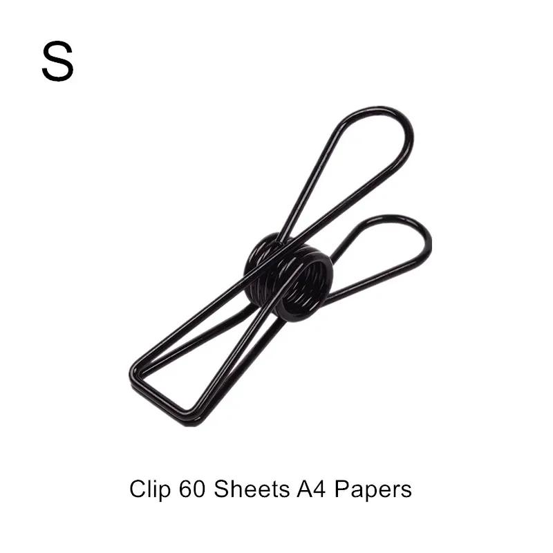 2 teile/satz Metall Binder Clip Büro Schule Schreibwaren Papier Clips Datei Dokument Management Clips Organizer