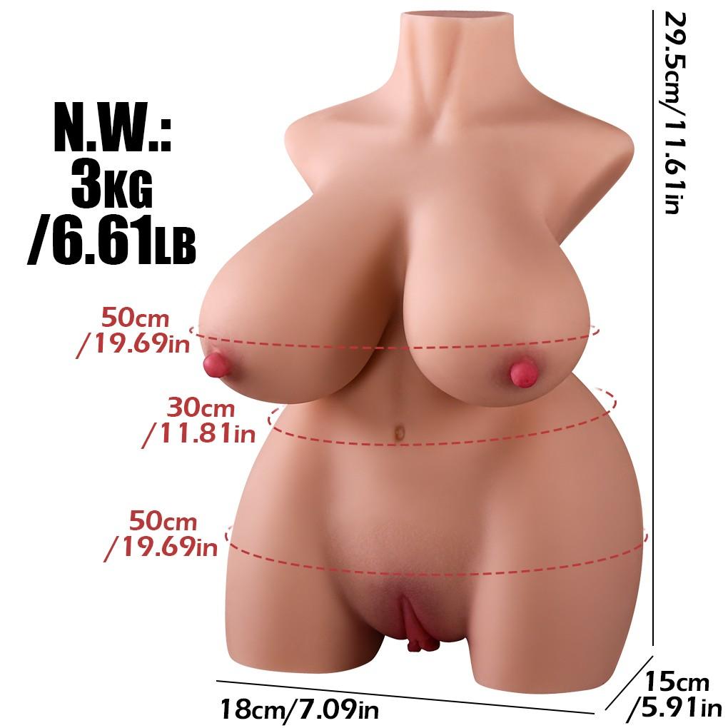 Lifelike Male Masturbator Realistic Vaginal Anal Half Body Love Dolls Sex Toys for Men