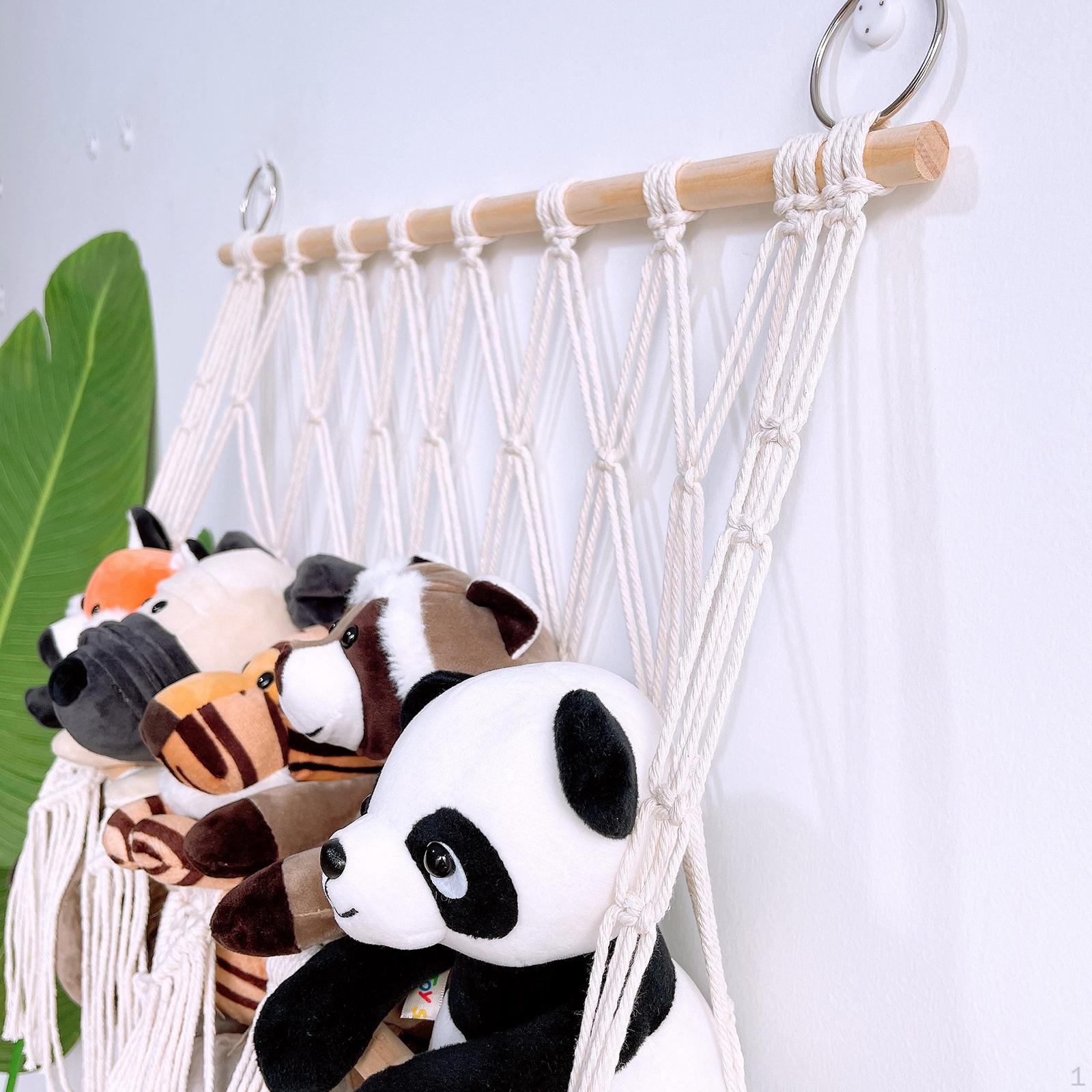 Мягкие игрушки сетчатый гамак ручной работы мягкий органайзер из хлопчатобумажной веревки органайзер-держатель для мальчиков style A 1493₽